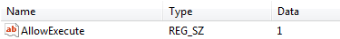 AllowExecute setting